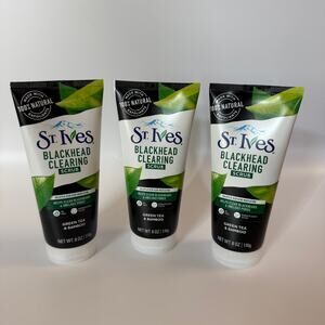 St Ives Blackhead Clearing Scrub Green Tea & Bamboo 6 Oz/ 170 g Set Of 3
